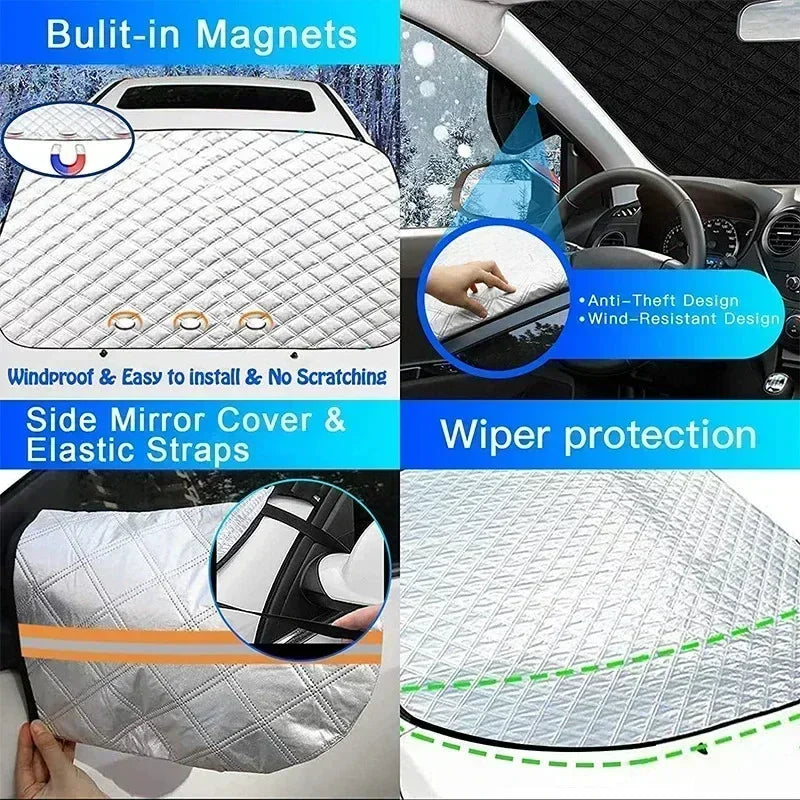 Belliani™ – Advanced Magnetic Snow & Ice Windshield Protector